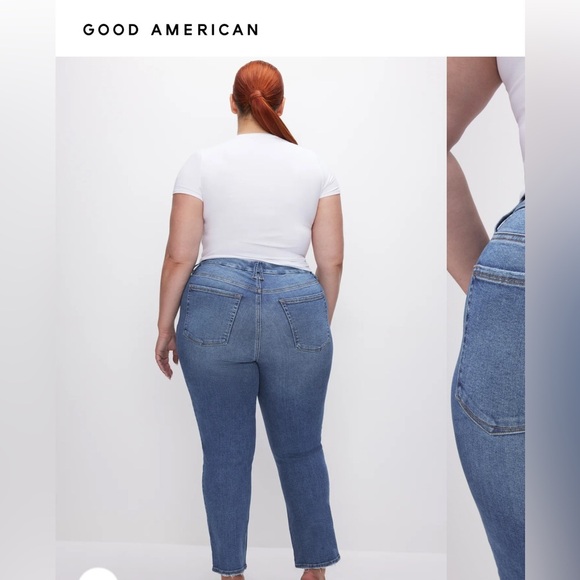 Good American - ALWAYS FITS GOOD LEGS Straight Jeans - Picture 2 of 8